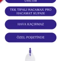 Hacamat Seti 50 Adet 3 Numara HACAMAX PRO Hacamat & Masaj Kupası 1 Adet Pompa Hediyeli