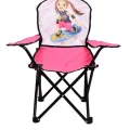 Genel Ürün Tek Kişilik Mini Çocuk Katlanır Çantalı Kamp Sandalyesi Pembe Tekli Pembe Metal Çocuk Kamp Sandalye
