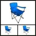 Genel Ürün Tek Kişilik Uyguna-Yakala Mavi (dy.001) Savex Katlanabilir Kamp Sandalyesi-MLZ.089 Tekli Mavi
