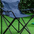 Genel Ürün Taşıma Çantalı Kamp Sandalyesi Lacivert Metal Lacivert Tek Kişilik Tekli 2 Kg