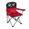 Genel Ürün Tek Kişilik Uğur Böceği Desenli Katlanabilir Çocuk Kamp Sandalyesi Kırmızı Tekli