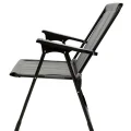 Genel Ürün Katlanabilir Natura Kamp Sandalyesi Katlanır Piknik Sandalye Dikdörtgen Bardaklıklı Gri Spor Gri Te