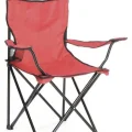 Genel Ürün Tek Kişilik Kamp Sandalyesi Katlanır Çantalı Kırmızı Tekli