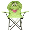 Genel Ürün Yeşil Çocuk Kamp Sandalyesi Timsah Tek Kişilik Tekli
