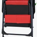 Genel Ürün Kırmızı Katlanır Plastik Kollu Lüks Kamp Sandalyesi Katlanabilir Tekli Plastik Tek Kişilik
