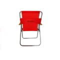 Genel Ürün Katlanabilir Ahşap Kollu Katlanabilir Kamp Sandalyesi Tekli Tek Kişilik Kırmızı