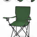 Genel Ürün Tekli Kamp Sandalyesi Katlanır Sandalye Katlanabilir Metal Tek Kişilik Yeşil