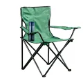 Genel Ürün Tek Kişilik Konforlu  Katlanabilir Yeşil Kamp Sandalyesi Yeşil Günlük Tekli Metal Katlanabilir