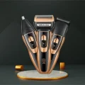 Genel Ürün Kuru 3 Başlıklı Tıraş Makinesi Saç Sakal Yanak Ense Favori Burun Tıraş Makinesi Şarjlı 1-3 Saç-Saka