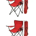 Genel Ürün 2li 2li Rejisör Kamp Sandalyesi Piknik Sandalyesi Katlanır Sandalye Taşıma Çantalı Kırmızı 0,5 -