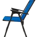 Genel Ürün Tek Kişilik Mavi Natura Kamp Sandalyesi Katlanır Piknik Sandalye Dikdörtgen Bardaklıklı Mavi Tekli