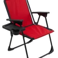 Genel Ürün Spor Natura Kamp Sandalyesi Katlanır Piknik Sandalye Dikdörtgen Bardaklıklı Kırmızı 100 gr Tek Kişi