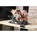 Genel Ürün Black+Decker Cs1250L-Qs Daire Testere, Turuncu/Siyah, 1250 W  21,8cm
