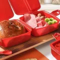 Genel Ürün 2 Katlı 4 Bölmeli Kırmızı Premium Kiddy Lunch Box - Premium 3 1 Beslenme Çantası -yemek Saklama Kabı