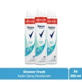 Genel Ürün Kadın Deodorant Sprey Shower Fresh 200 ml X3