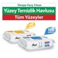 Havlu Easy Clean Arap Sabunu + Çamaşır Suyu Katkılı Yüzey Temizlik Havlusu 100+100(200 Yaprak)