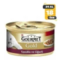 Genel Ürün Gold Tavuk Ve Ciğerli Kedi Konservesi 85 Gr * 24 Adet