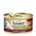 Genel Ürün Gold Tavuk Ve Ciğerli Kedi Konservesi 85 Gr * 24 Adet