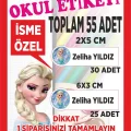 Genel Ürün Okul Etiketi Kalem Defter Etiketi Özel Isim Yazılabilen Etiket -55 Adet