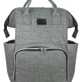 Genel Ürün Gri Paris Anne Bebek Çantası Gri Sırt Çantası Tekstil Sırt Çantası