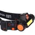 Genel Ürün 3watt Şarjlı Çift Fonksiyonlu Mir Led Kafa Feneri Beyaz Işık Ct-9120 Dış Mekan Kafa Bantlı