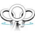 Genel Ürün Masaüstü Youtuber 360 Led Mini Tripod Makyaj Selfie Işığı 6 Halka
