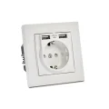 Genel Ürün Rita Ikili Usb Li Topraklı Priz Beyaz