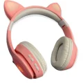Genel Ürün A+ Kalite Vilya Kedi Kulağı Detaylı Led Işıklı Bluetooth Çocuk Kulaklığı 2022 Boombox Ct-888