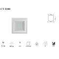 Genel Ürün Ct-5180 5w/6500k Camlı Kare Panel Led Armatür (beyaz)