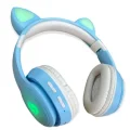 Genel Ürün A+ Kalite Vilya Kedi Kulağı Detaylı Led Işıklı Bluetooth Çocuk Kulaklığı 2022 Boombox Ct-888
