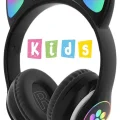 Genel Ürün Vilya Kedi Kulağı Detaylı Bluetooth Kablosuz Kulaklık Çocuk Oyuncu Siyah