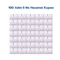 Hacamat Seti Kupasan 100 Adet 6 No Hacamat Kupası