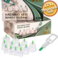 Hacamat Seti 12 Parça Hacamat Kupa Çekme Seti - Vakumlu Masaj Aleti Seti