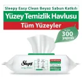 Havlu Easy Clean Beyaz Sabun Katkılı Yüzey Temizlik Havlusu 3X100 (300 Yaprak)