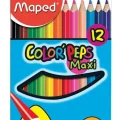 Genel Ürün ColorPeps Maxi Kuru Boya Kalemi 12 Renk Kutu 834010