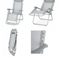 Genel Ürün Gravity Bahçe Kamp Plaj Katlanır Şezlong Sandelyesi Koltuk Koltuğu Gri