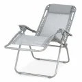 Genel Ürün Gravity Bahçe Kamp Plaj Katlanır Şezlong Sandelyesi Koltuk Koltuğu Gri