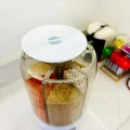 Genel Ürün Erzak Saklama Kabı 6 Kg 360° Döner Kuru Gıda Organizeri (6 BÖLMELİ)
