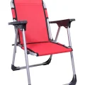 Genel Ürün Kırmızı LÜKS ÇOÇUK KAMP SANDALYESİ Tekli Metal Çocuk Kamp Sandalyesi