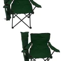 Genel Ürün 2li Kamp Sandalyesi - Yeşil - 2 Adet Metal Taşıma Çantalı Yeşil