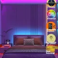 Genel Ürün Sese Ve Müziğe Duyarlı Tv Arkası Rgb Şerit Led Tak Çalıştır 3 Metre