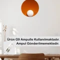 Genel Ürün Geniş Turuncu Metal Aplik Mutfak Iç Mekan Salon Cafe Ofis Pastane Modern Dekoratif Aplikleri
