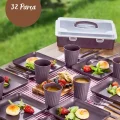 Genel Ürün 6 Kişilik 32 Parça Çantalı Piknik Seti