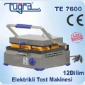 Genel Ürün Te-7600 12 Dilim Döküm Elektrikli Eko Tost Makinesi