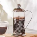 Genel Ürün Coffee Bean Borosilikat Cam French Press Black Flower 350 ml