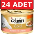 Genel Ürün Gold Parça Etli Alabalıklı Ve Sebzeli Kedi Konservesi 24 Adet 85 Gr Yaş Mama