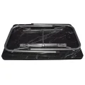 Genel Ürün Tekli Katlanır Masa Bahçe Piknik Kamp Siyah Granit Masa 60x80 Cm Katlanabilir 4 Kg Metal Tek Kişili