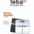 Genel Ürün Tbb-880 Dijital Cam Banyo Baskülü Tartı Geniş Ekranlı