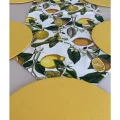 Genel Ürün Limon Desenli Runner + 6 Lı Supla Set