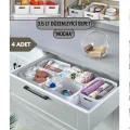Dolap Düzenleyici 3 Adet Buzdolabı Banyo Mutfak Dolap İçi Düzenleyici Organizer